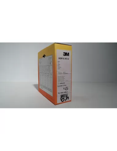 3m te100034863 hsr-64//3 2 black polyolef heat shrink tubing